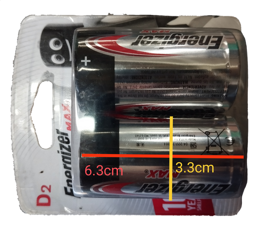 Energizer Size D Alkaline Battery 1.5V LR20 Packs of 2