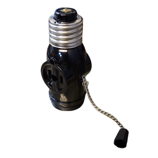 Omni Pull Chain Socket with 2 Flat Pin 3A 220V
