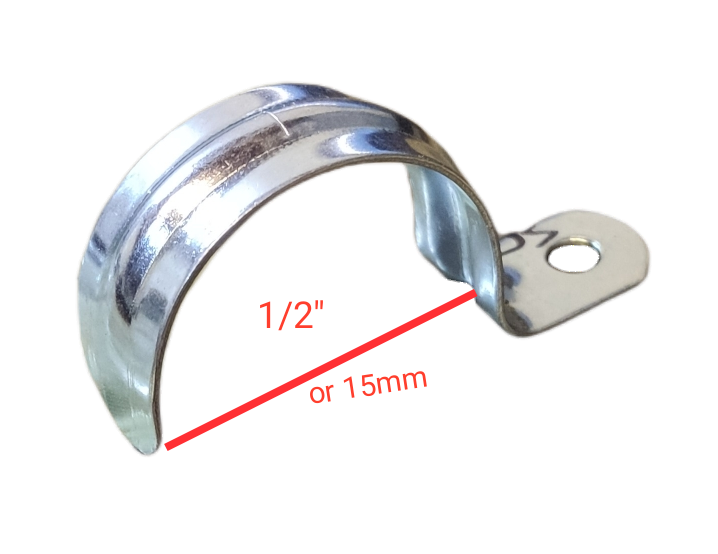 1 inch metal pipe Malleable clamp with a smooth finish for secure pipe fastening