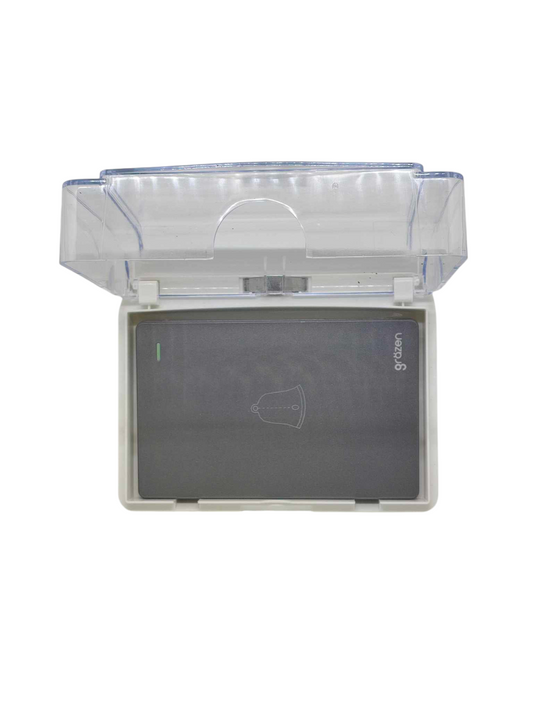 Grazen Weatherproof Plate Cover with Door Bell Switch 16A 220V WC-019-W+GW-018