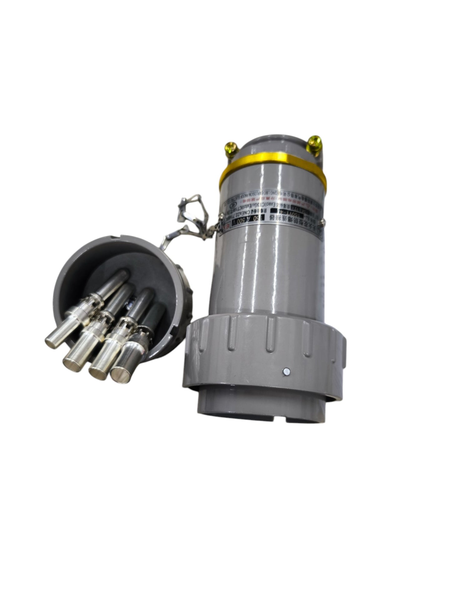 Grippes 150A 3 Phase 4 Pole Metal Casing plug electrical connector with sturdy metal construction