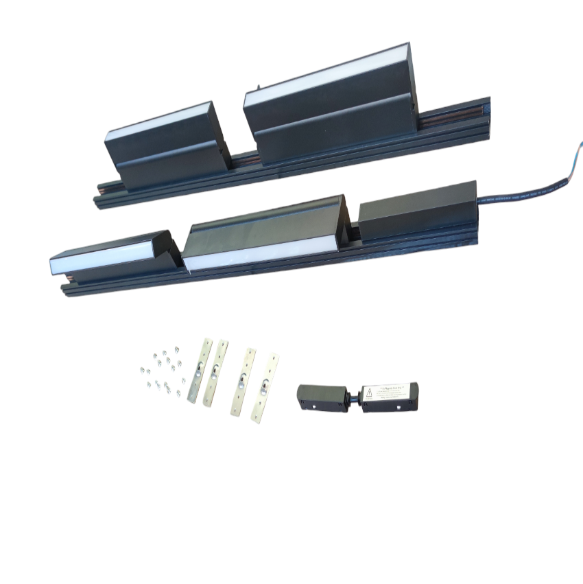 Magnetic Track Light 2 Meters 26mm with 4pcs 18W LED Foldable Flood Track Light 220V Daylight 6500K ( ILLUMIQ TERRA)