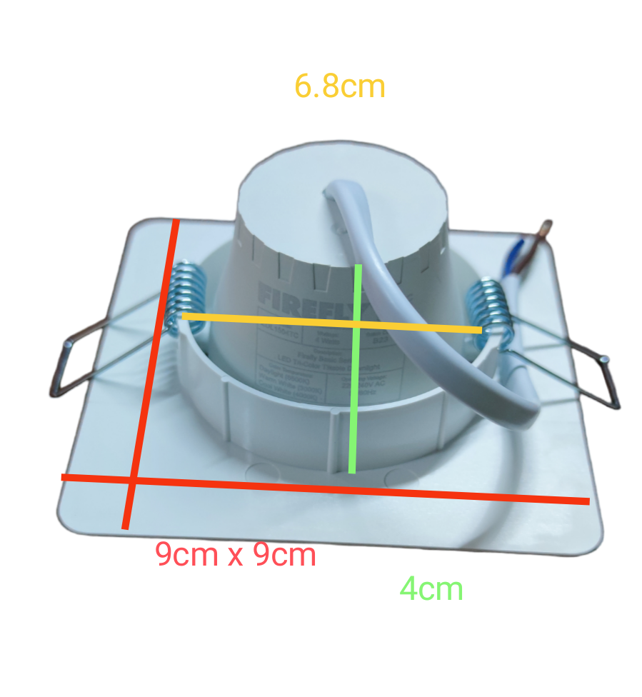 Firefly 4W LED Downlight Tiltable Tri Color 220V EDL1504TC