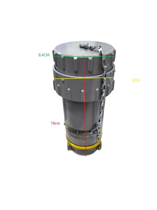 Grippes 200A Industrial Plug 3P+E Explosion Proof 500V AC Metal Casing IEC