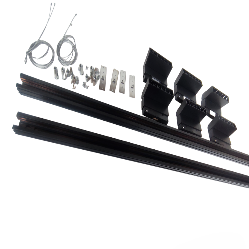 ILLUMIQ TERRA LED Magnetic Track Light 2 Meters 26mm with 6pcs 6W LED Foldable Grille Track Light 220V Cool White 4000K Series 20