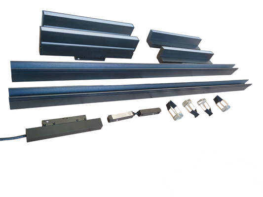 Magnetic Track Light 2 Meters 50mm with 4pcs 18W LED Foldable Flood Track Light 220V Warm White 3000K ( ILLUMIQ TERRA)