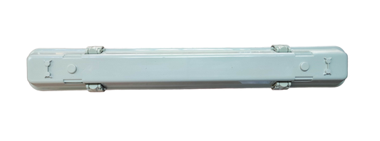 Opple 1x8W T8 fluorescent tube fixture with a durable white casing for indoor lighting