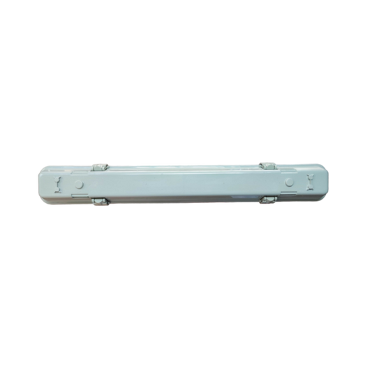 Opple 1x8W T8 fluorescent tube fixture with a durable white casing for indoor lighting