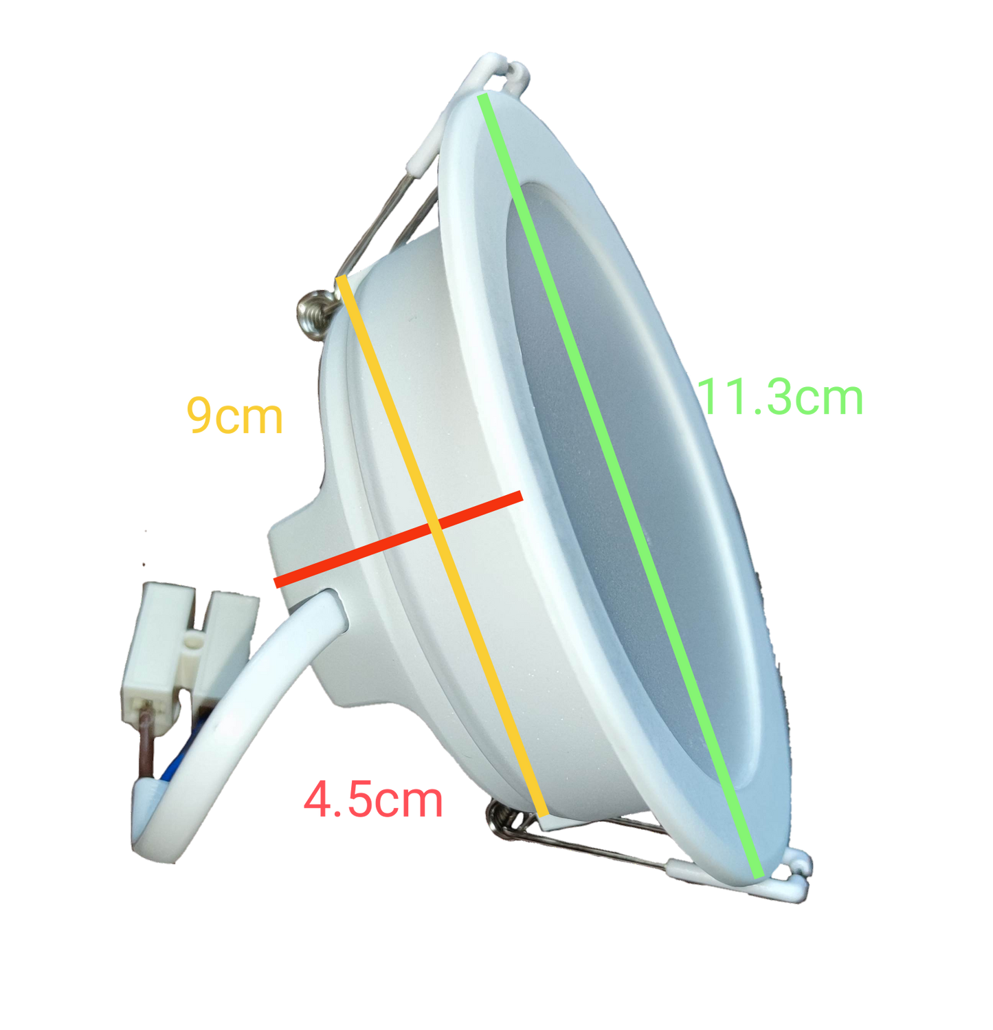 Ecolum Tri Color LED Downlight 9W 220V Warm White Daylight Cool White
