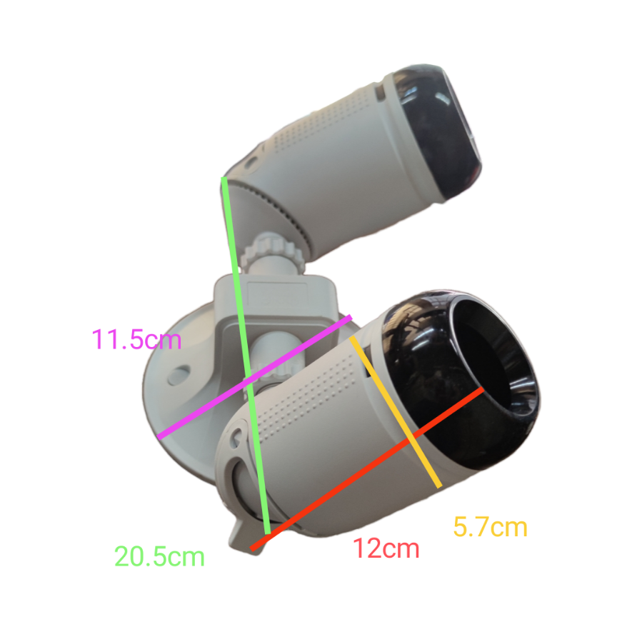 Omni Weatherproof Heavy Duty Lamp Holder 2 x E27, Outdoor E27 Socket Angle Lamp Holder Deluxe Weatherproof Twin Lamp holder