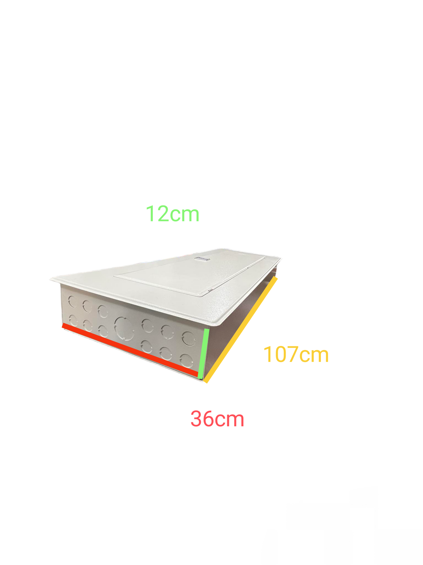 Koten 250A panel board with 24 branches, 107cm x 36cm x 12cm for efficient power distribution