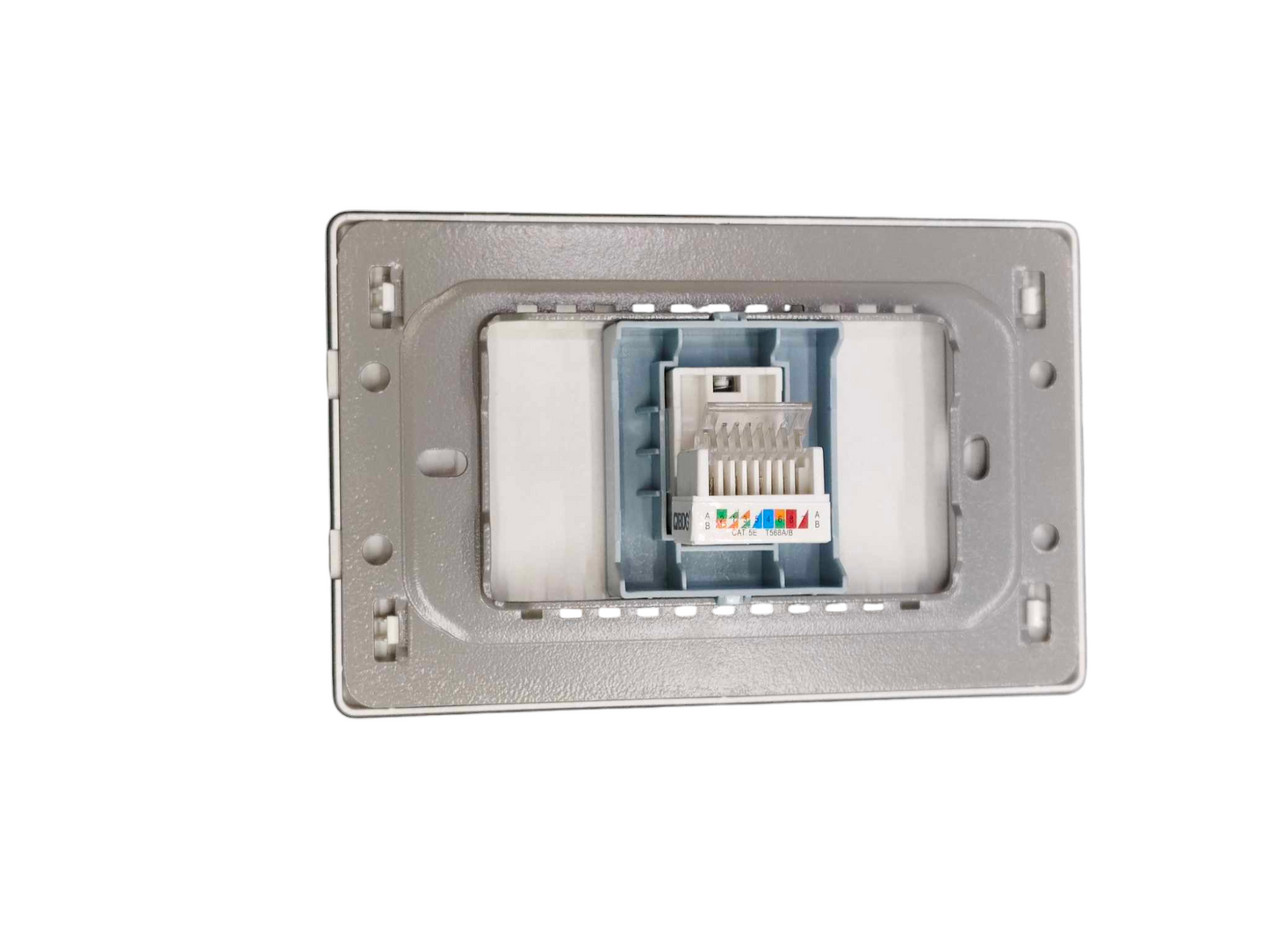 Grazen 1 Gang LAN Outlet with Plate Cover CAT5e Data Outlet Available in Black, White, Grey and White GW-017