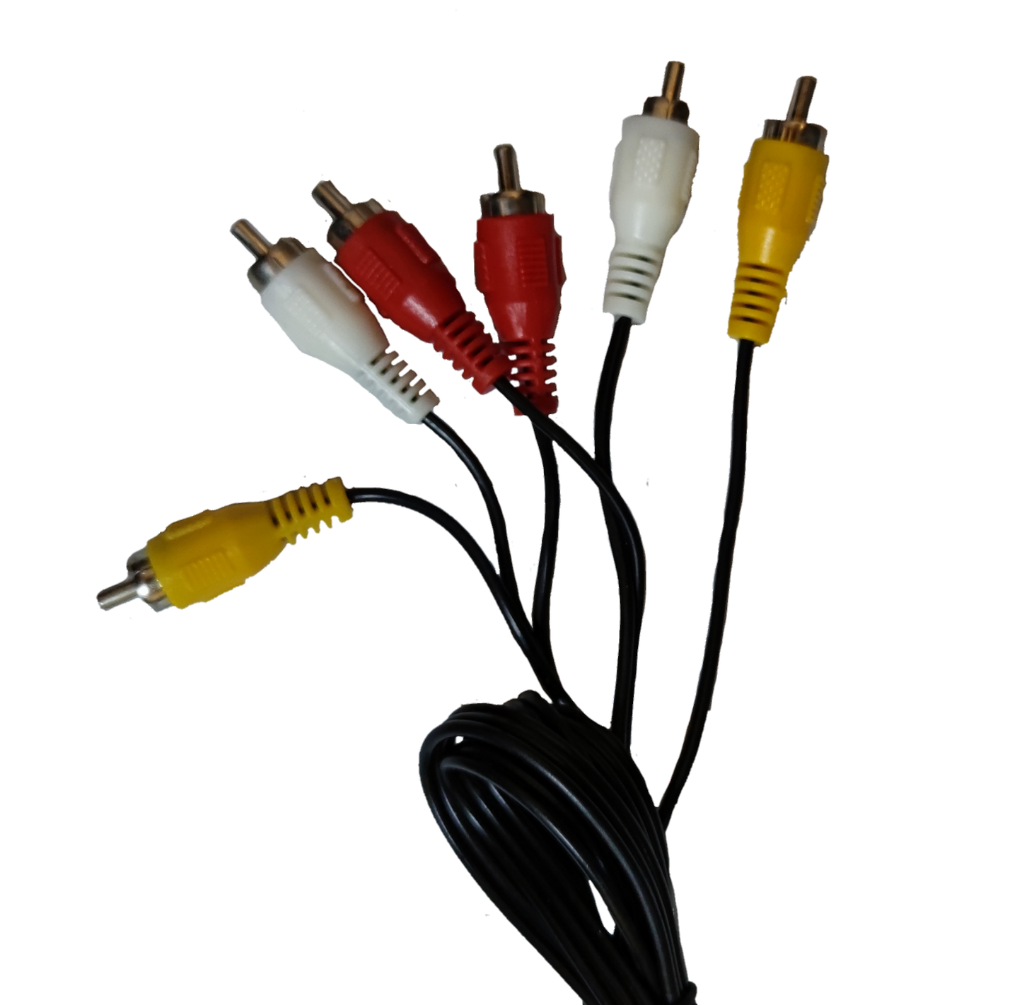 RCA Cord 1.2 Meters 3X3, RCA 3X3 Yellow, Red, White, RCA Cord 1.2 Meters Video + Stereo