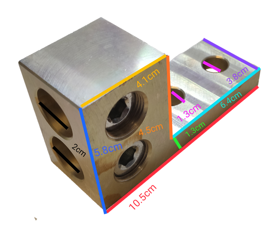 Shihlin Mechanical Lug 2 Holes 500MCM 250mm 2 Nut Hole