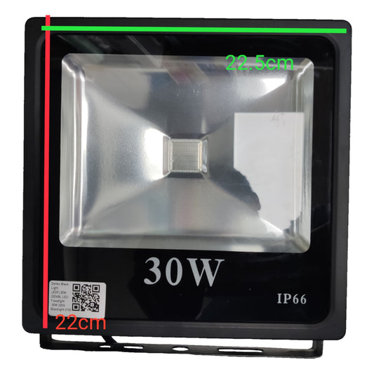 30W LED Floodlight 220V Black Light IP66 UV-A
