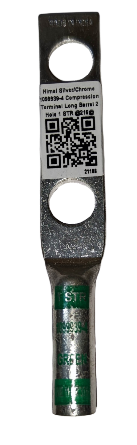 Utilux 38mm Wire Size 1099939-4 Terminal Lugs electrical circuitry part with silver chrome finish