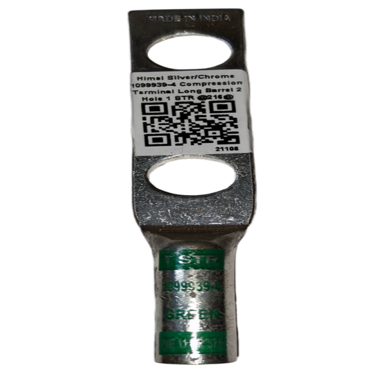Utilux 38mm Wire Size 1099939-4 Terminal Lugs electrical circuitry part with silver chrome finish