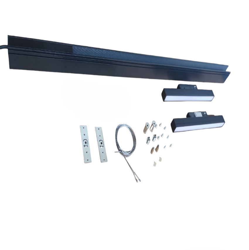 Magnetic Track Light 1 Meter 50mm with 2pcs 12W LED Flood Track Light 220V Cool White 4000K ( ILLUMIQ TERRA)