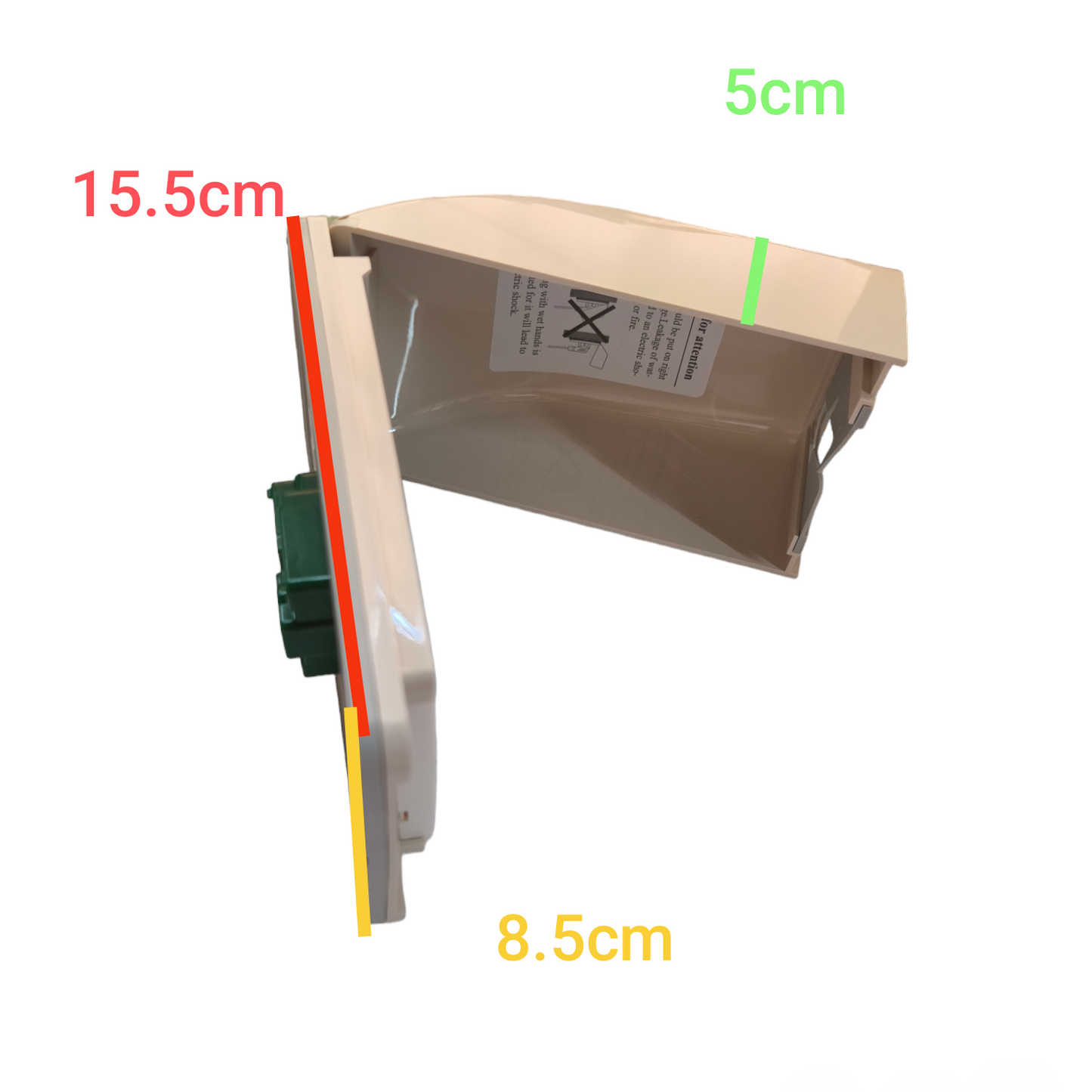 Omni Weatherproof Universal Outlet with Ground 15A 250V and Plate Cover WPP-601+WWP-111+WWG-203