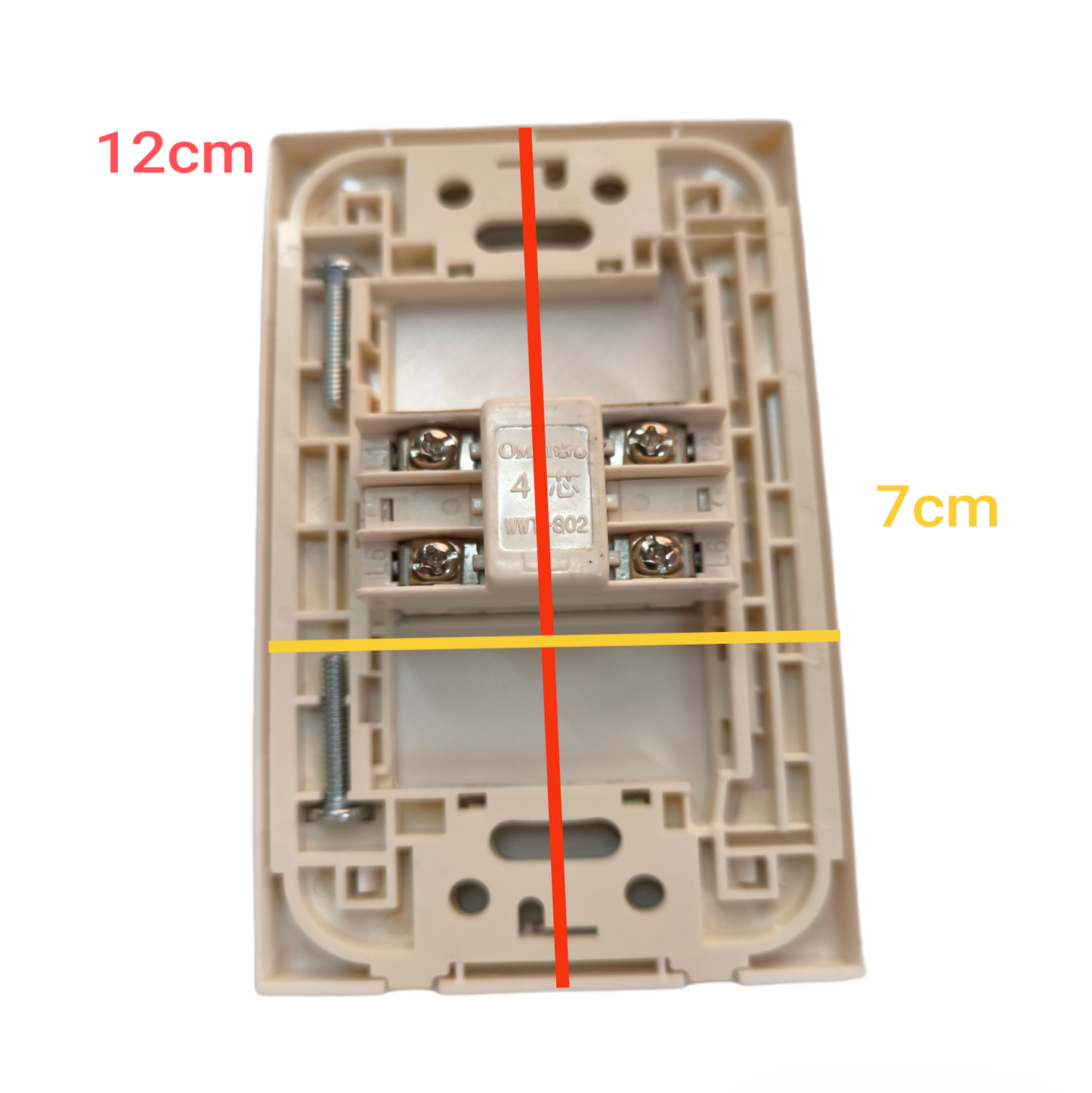 Omni 1 Gang Telephone Outlet with Plate Cover WWP-110+WWT-302