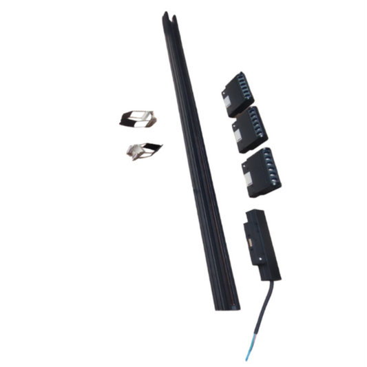 ILLUMIQ TERRA LED Magnetic Track Light 1 Meter 26mm with 3pcs 6W LED Rotary Grille Track Light 220V Cool White 4000K