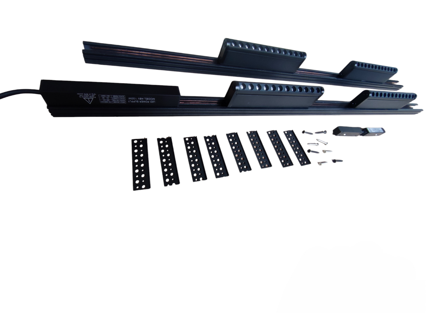 ILLUMIQ TERRA Magnetic Track Light 2 Meters 26mm with 4pcs 12W LED Rotary Grille Track Light 220V Daylight 6500K