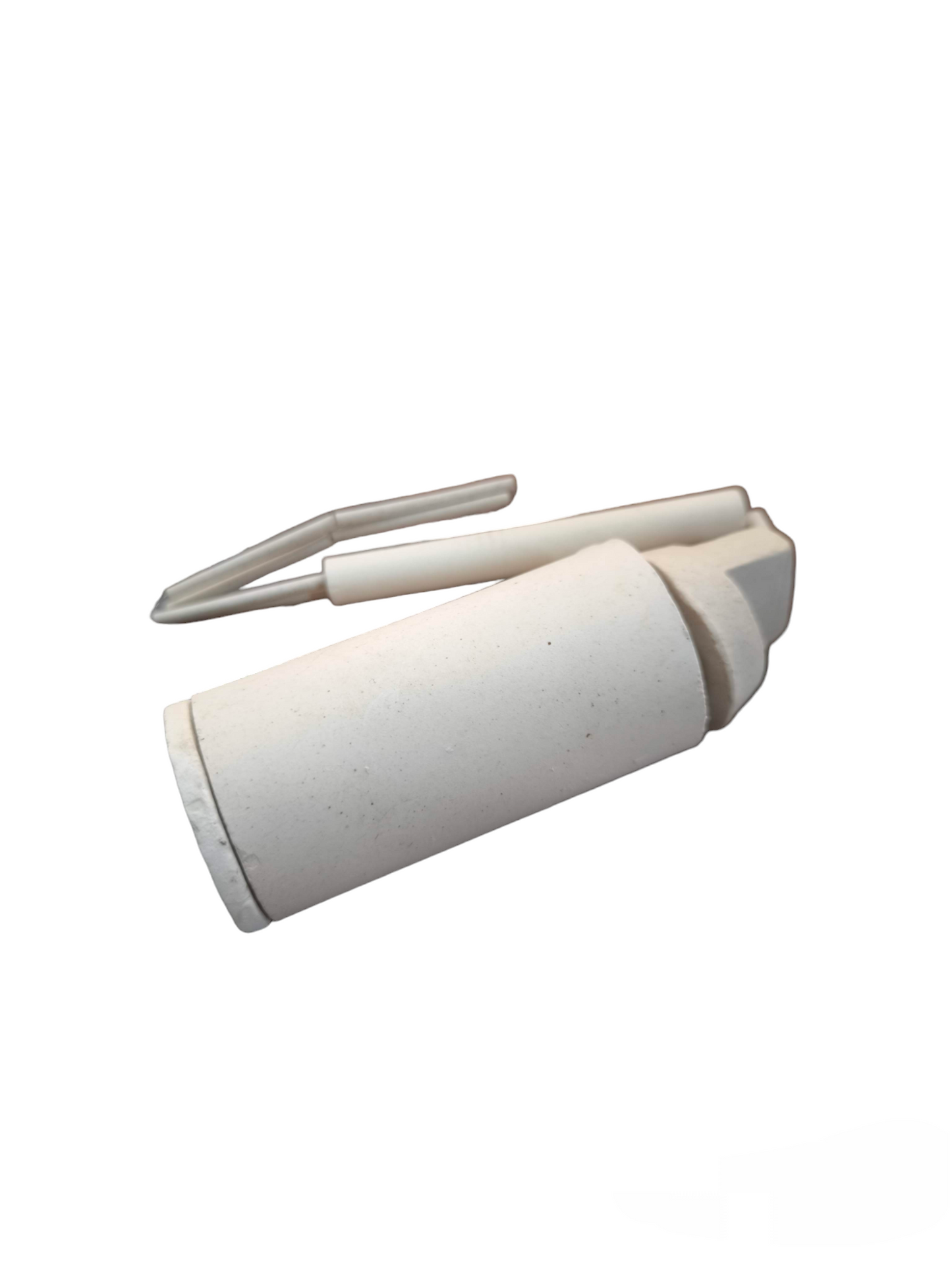 500W ceramic soldering iron element with white ceramic body and metal tip for hand tool repair