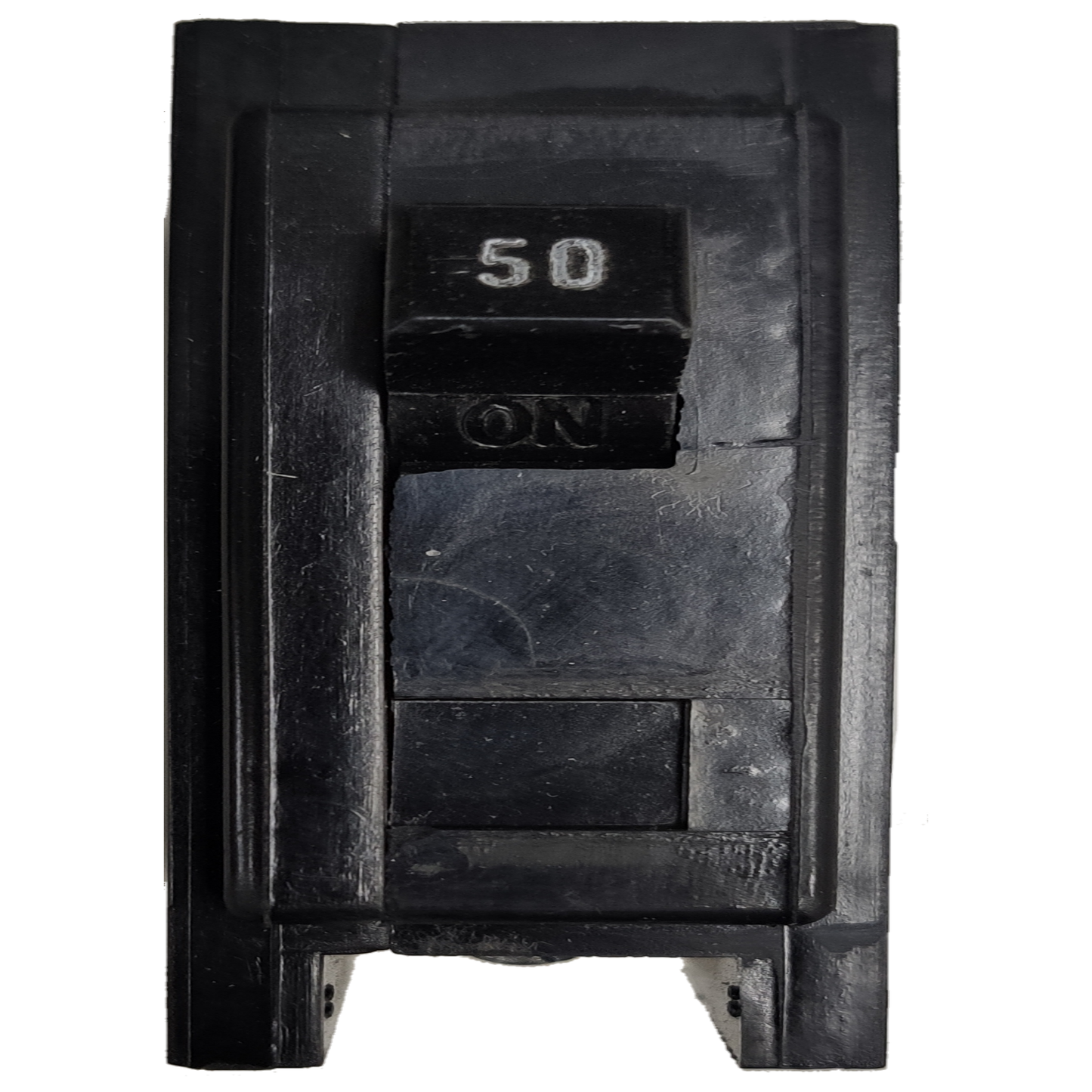 Westinghouse 50A 1 Pole Circuit Breaker Plug-in black electrical component with switch