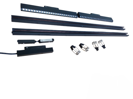 ILLUMIQ TERRA Magnetic Track Light 2 Meters 26mm with 4pcs 12W LED Rotary Grille Track Light 220V Cool White 4000K