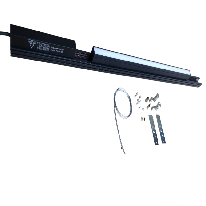 ILLUMIQ TERRA Magnetic Track Light 1 Meter 26mm with 1Pc 24W LED Flood Track Light 220V Daylight 6500K
