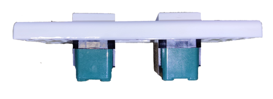 Panasonic 2 Gang 3 Way Switch Device with Plate, 2 Gang 3 Way Switch Wide Series with Plate 16A 250V WEG5002K-5 x 2Pcs / WEG6801W-1