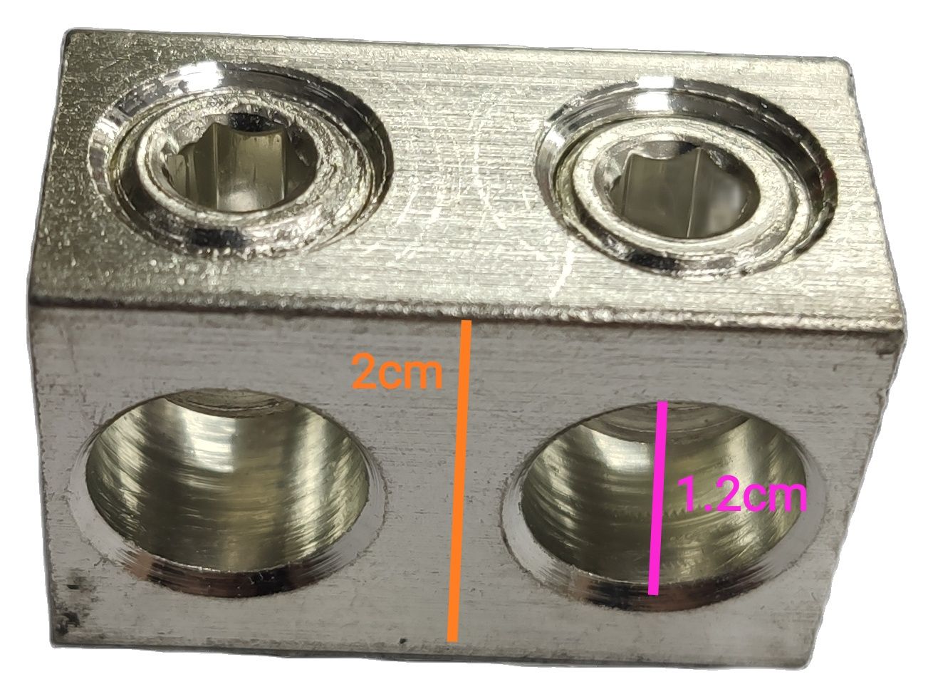 Grippes Mechanical Lug 2 Holes (2 x 2/0AWG), Mechanical Lugs 2 Holes ( 2 x 60mm)