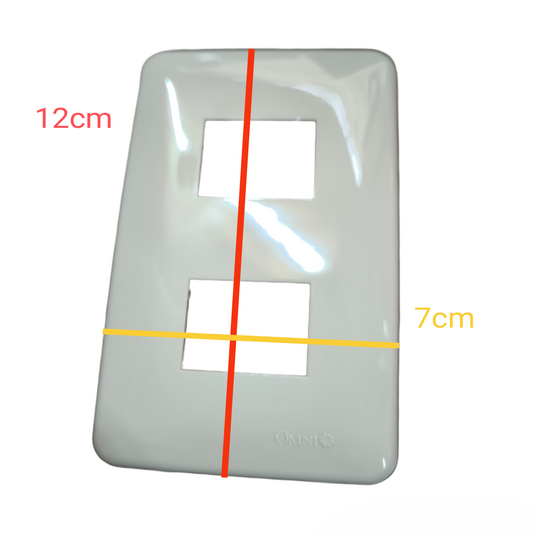 Omni 2 Gang Plate Cover Classic Series WEP-102