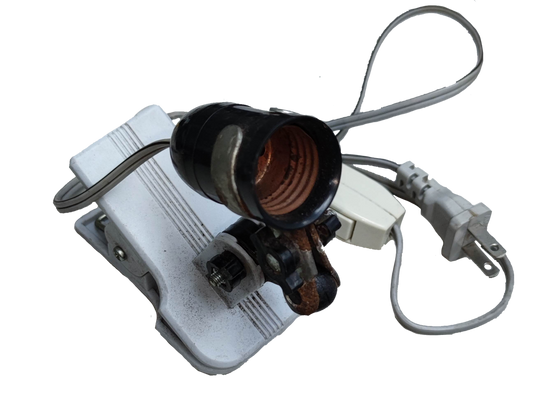 E27 Socket with 1 Meter Wire and Clip Holder with Switch 5A 220V, Lamp Holder E27 Clamp Type with Hanging Switch