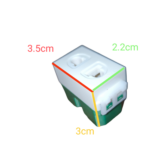 Omni Universal Outlet 16A 250V Wide Series WWU-200