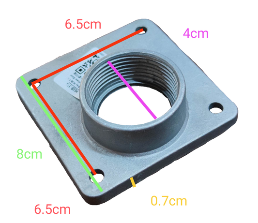 Local Meter Base Hub 1 1/4, KWH Meter Base Hub