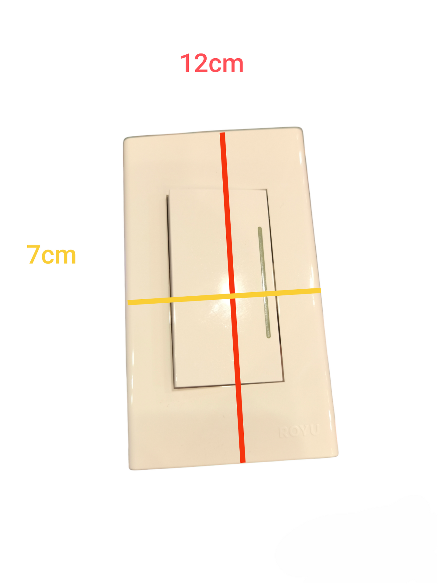 Royu 1 Gang 3 Device 1 Way Switch 10A 250V Reflectorize WD511