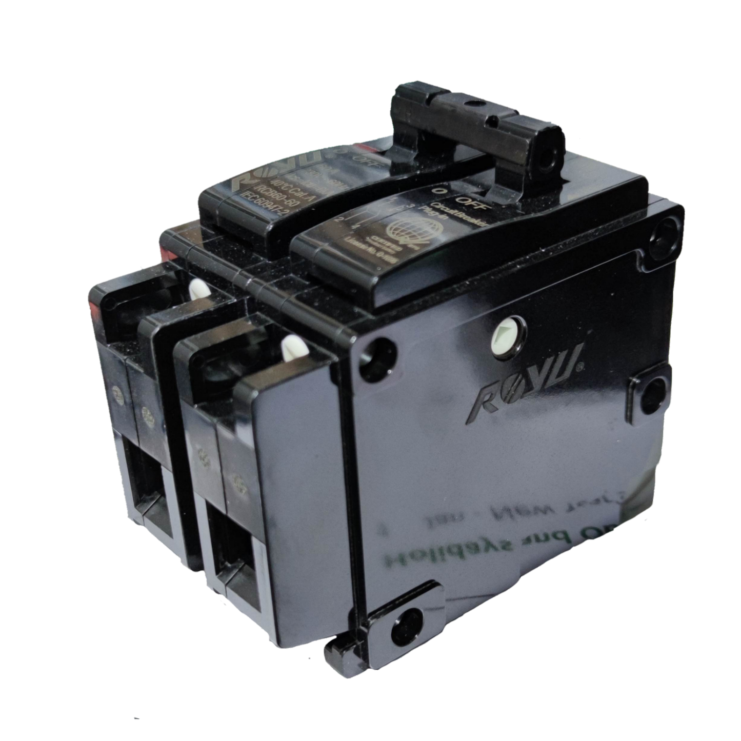 Royu 15A Circuit Breaker 2pole Plug In 6 KAIC 220V