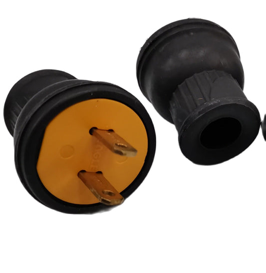 Eagle Heavy Duty Plug 2 prong 10A 220V, Rubber Plug 10A 220V