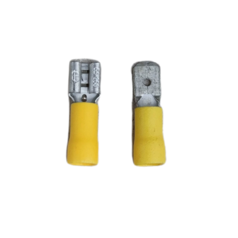 7mm spade connector with insulation head for secure electrical connections and enhanced safety