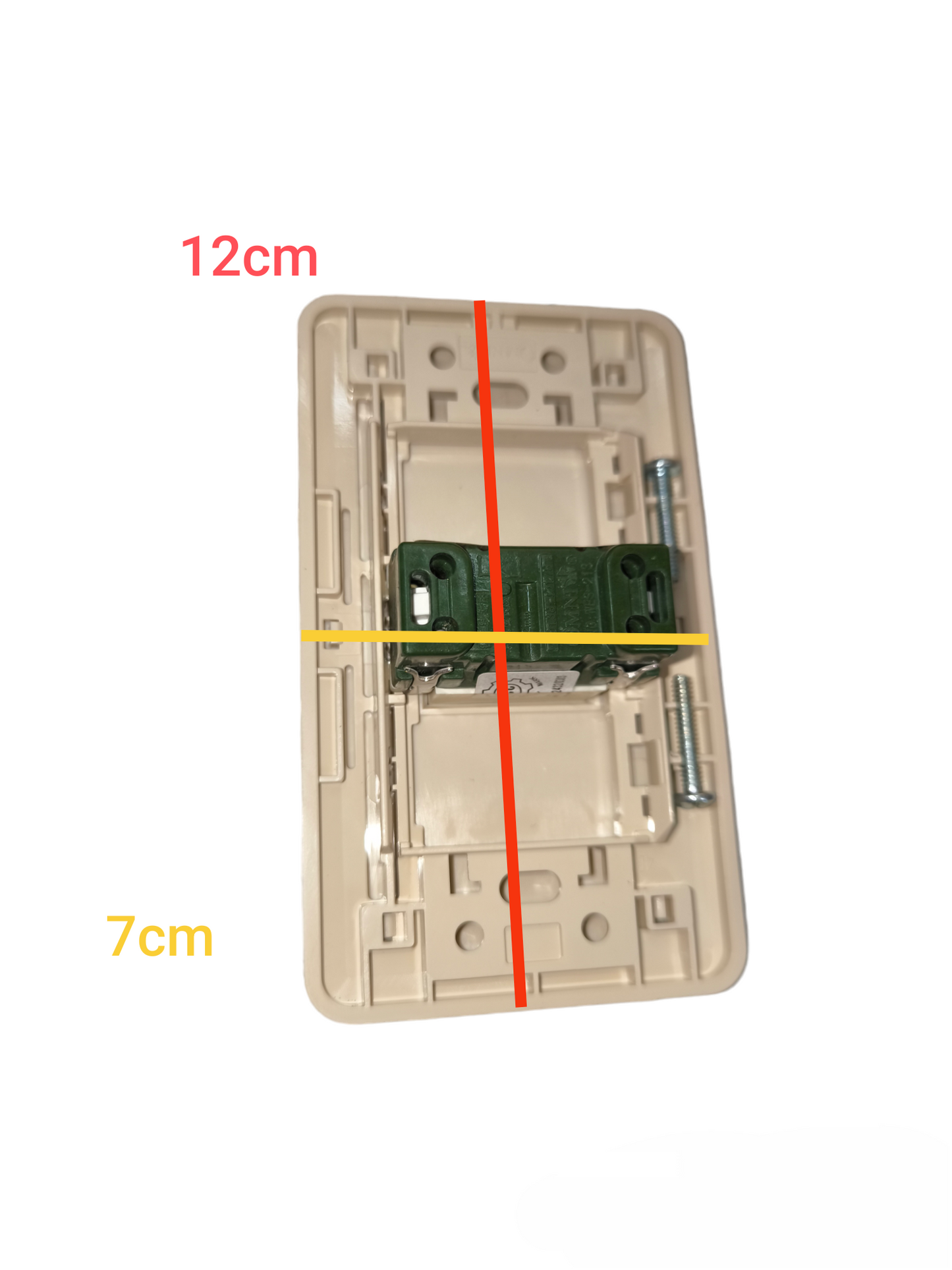 Omni 1 Gang 1 Way Switch 16A 250V with Plate Cover Classic WEP-101+WES-213