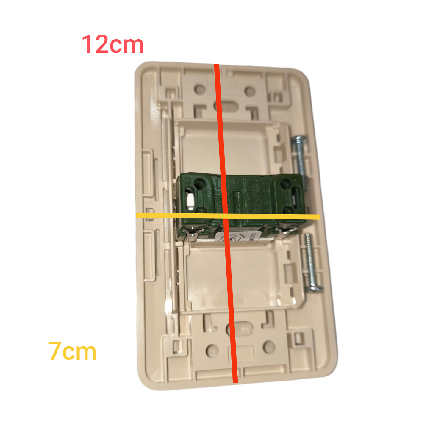 Omni 1 Gang 1 Way Switch 16A 250V with Plate Cover Classic WEP-101+WES-213