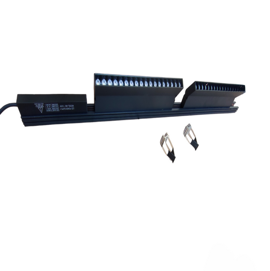 ILLUMIQ TERRA Magnetic Track Light 1 Meter 26mm with 2pc 18W LED Foldable Grille Track Light 220V Warm White 3000K
