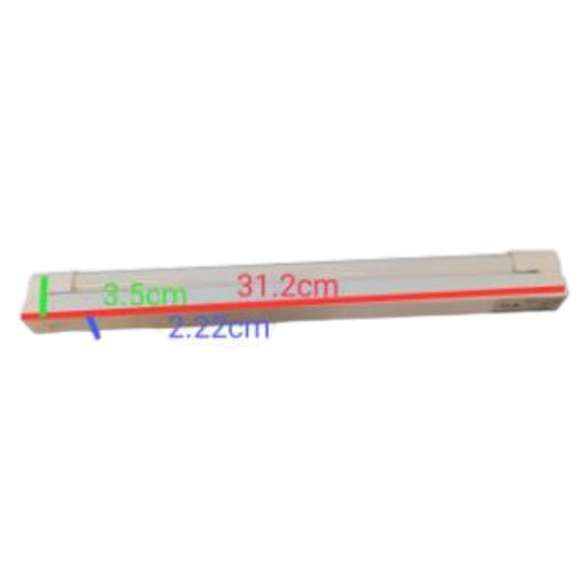Measurement ruler with measurements in centimeters on a white background 8W T-5 Fluorescent Tube Daylight with Fixture 220V , T5 Fluorescent Lamp 8 Watts Daylight with Electronic Fixture 220V Electx Electrical Supply