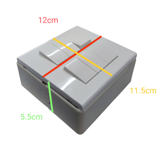 Panasonic 6 Gang 3 Way Switch 16A 220V with Utility Box WEG6806+(6XWEG5002K-5)+Utility Box