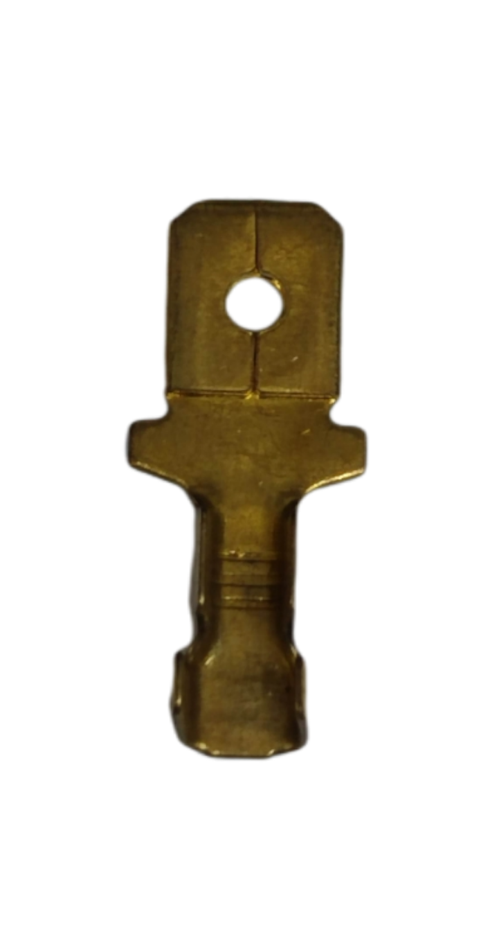 8mm spade terminal connector Male and Female in gold metal for electrical connections