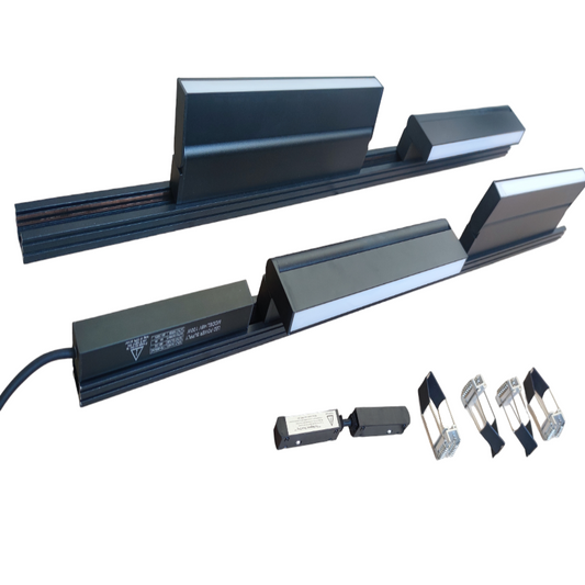 Magnetic Track Light 2 Meters 26mm with 4pcs 18W LED Foldable Flood Track Light 220V Daylight 6500K ( ILLUMIQ TERRA)