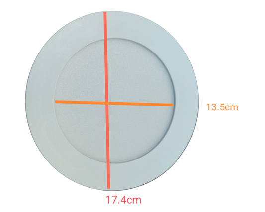 Ecolum 12W Daylight Surface Slim Downlight 6 inch 220V 6500K 6" LED Round Downlight