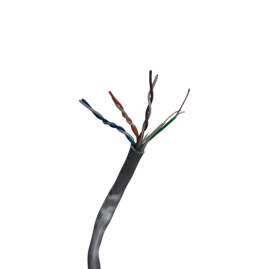 AMP CAT5e UTP LAN Cable 300 Meters, CAT5, Internet Cable, Data Cable, Ethernet Cable 1 Roll 300 meters per roll 8 solid wire 24AWG 4 Pairs Gray