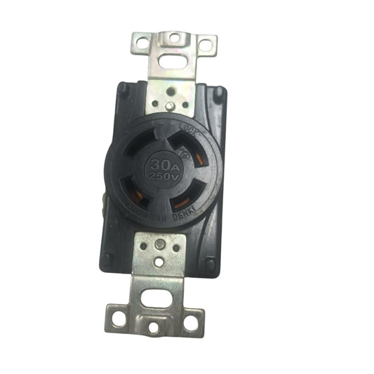 American Denki 30A 3P+E 250V Twist Lock Outlet 4 Pins 4320 Electx Electrical Supply